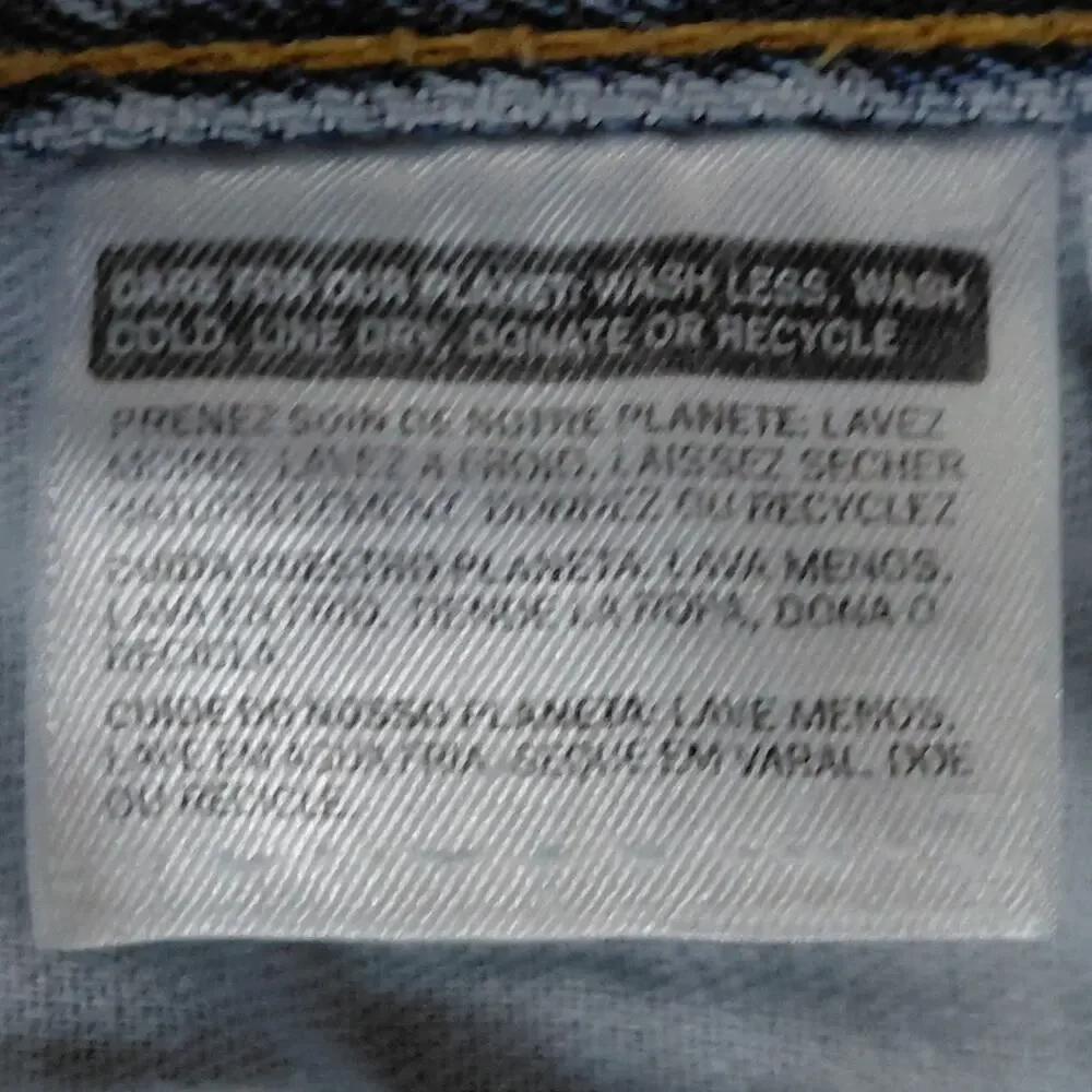 Levi's 505 Blue Light Wash Straight Leg Jeans Solid Men See Measurements